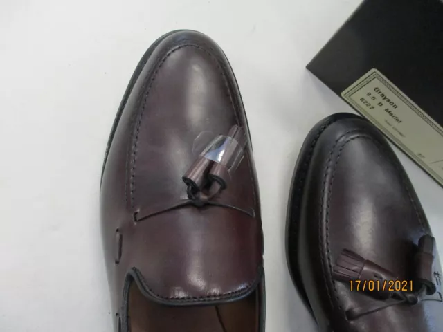Allen Edmonds Mens Grayson Tassel Loafer Shoes Merlot 3679389 3