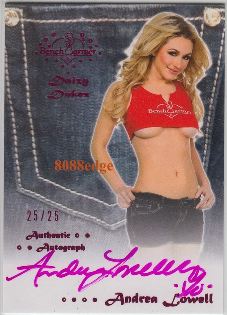 2012 BENCHWARMER DAIZY Dukez Auto #31: Andrea Lowell #25/25