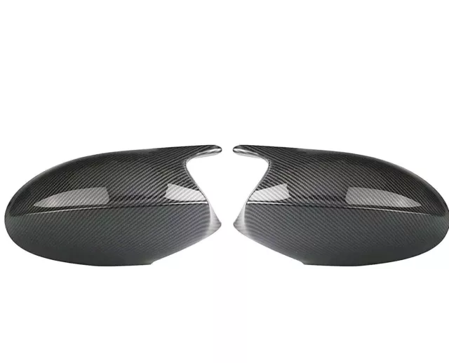 Carbon Fiber Wing Mirror Cover Caps For Bmw E90 E92 E93 E81 E87 05-07 Pre-Lci 2