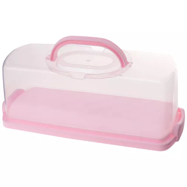 Caja de almacenamiento de tostadas rectangular transparente portátil para exteriores