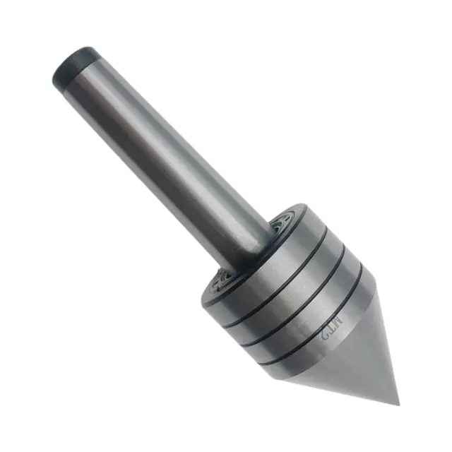 US SHIPPING MT2 Live Center Morse Taper Triple Bearing Lathe Centering Tool