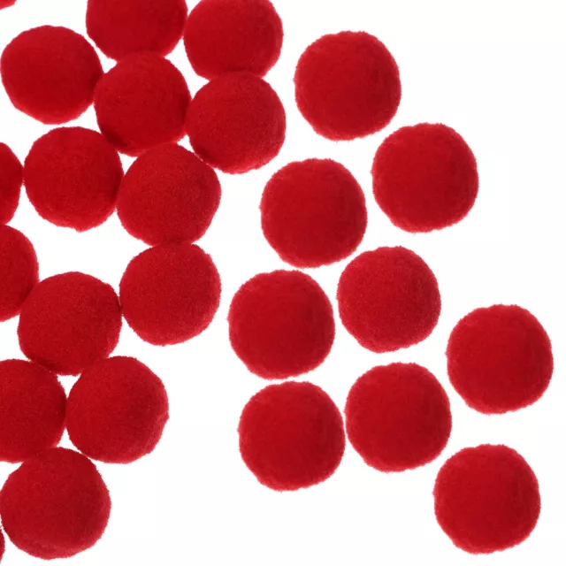150 PCS Red Polyester Plush Ball Parent-child Pom Crafts Poms