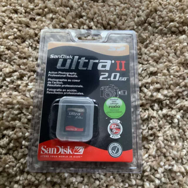 SanDisk Ultra 2GB Clase 4 - Tarjeta SD - FABRICANTE DE EQUIPOS ORIGINALES - SDSDH-002G-A11 TOTALMENTE NUEVA