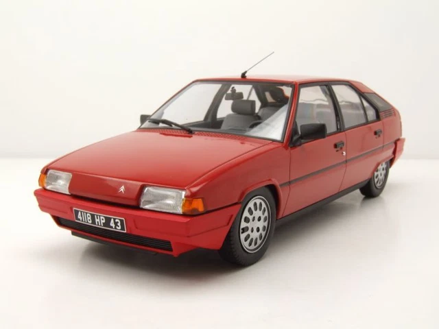 Citroen Bx 16 Trs 1983 Maquette de Voiture Rouge 1:18 Norev