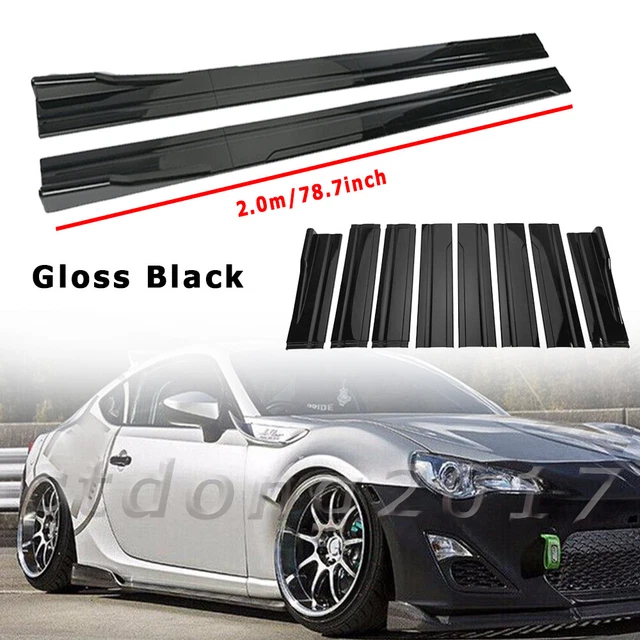 Side Skirt Splitter Spoiler Extension Gloss Black For Subaru BRZ For Scion FRS