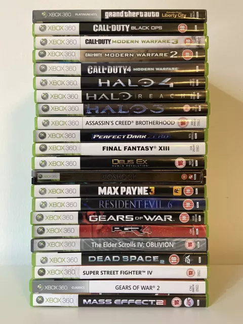 Xbox 360 Games Bundle X22, All VGC Classics with Cases & manuals, Joblot