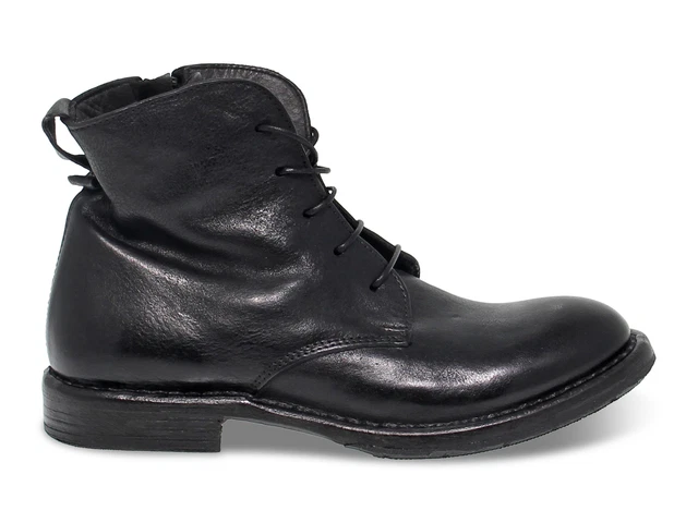 Bottines Moma 1CW003 N en cuir noir - Chaussures Femme