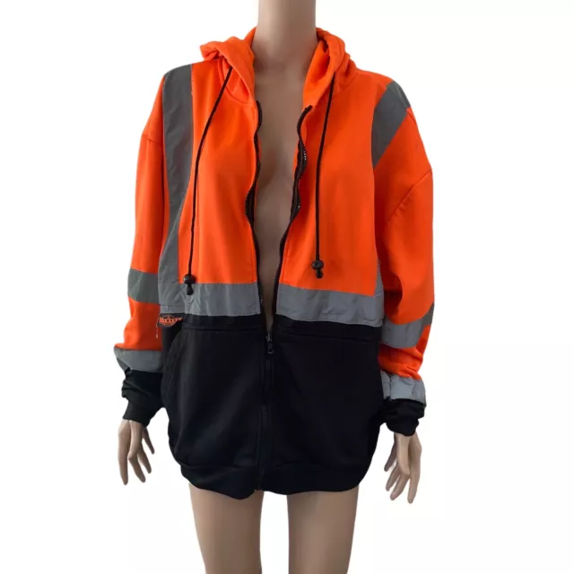 DGS Radians Jacket Type R Class 3 Mens XL Orange Silver Black SJ01B370S