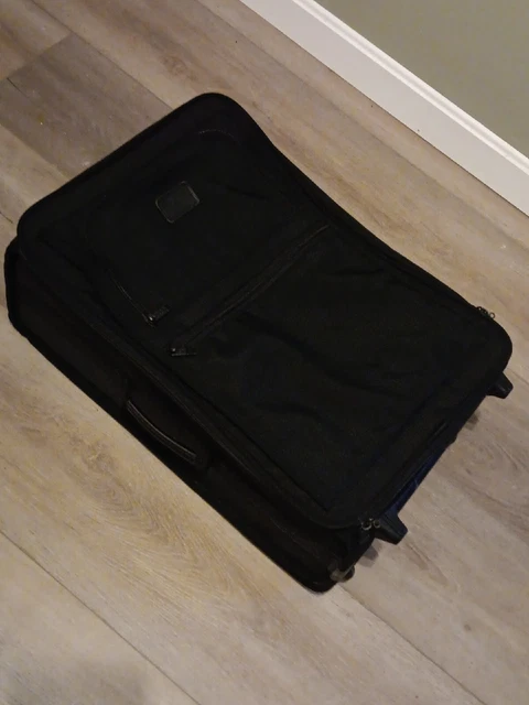 Tumi 22" Vintage Black Ballistic Nylon Upright Carry-On Rolling Luggage USA Made 2