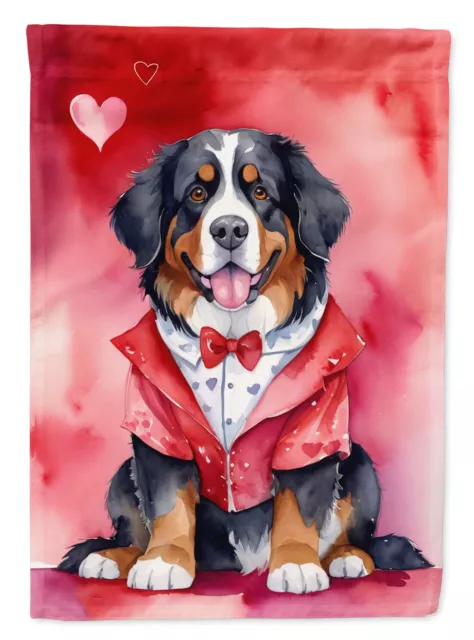 Bernese Mountain Dog My Valentine Flag Garden Size DAC5286GF