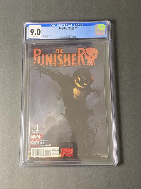 The Punisher Annual #1 CGC 9.0 Rahzzah Halloween Cover Marvel Comics 2016