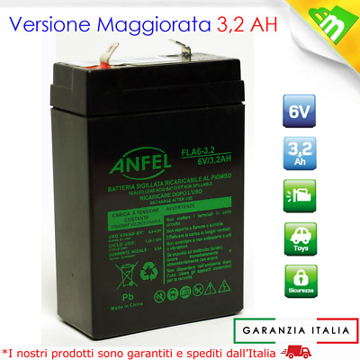 AGM Batteria al Piombo AGM UL7-12 ANFEL ITALIA 12V DC 7AH spunto 105A 