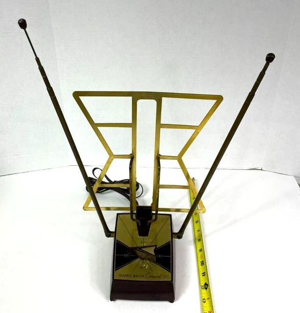 CHANNEL MASTER TV FM Radio Stereo Antenna 1960s Canaveral Space Age