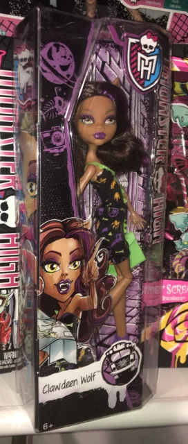 Mattel Doll Poupée Monster High Clawdeen Wolf Freaky Field Trip NIB