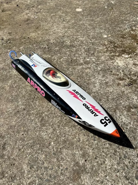 Arpro V-Hull Brushless R/C Racing Boat 70cm Water-Cooled Fibreglass Scale Model