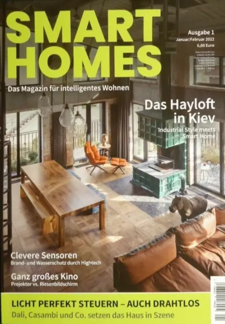 SMART HOMES,  Ausgabe 1 - Jan/Feb 2022. Das Magazin für intelligentes Wohnen