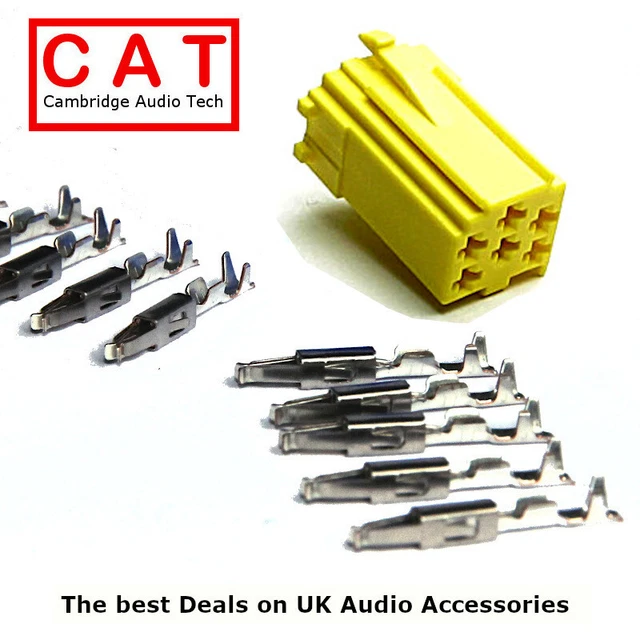 M 44 KIT CAR RADIO Male Mini ISO Connector Housing with Pins