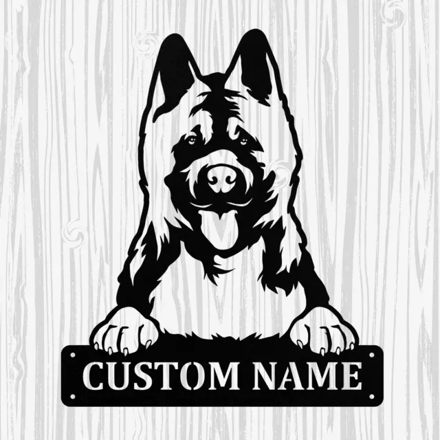 Personalized American Akita Metal Sign, Dog Owner Wall Art, Memorial Gift