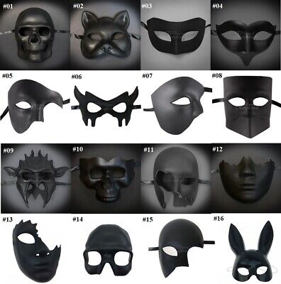 DIY Superhero Costume Mask Venetian Black Blank Halloween Masquerade Mask