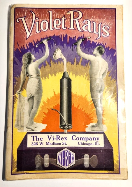 Incredible VIOLET RAYS VI-Rex Company 60 page booklet (taped together)