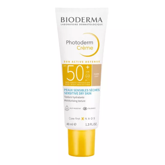 BIODERMA Photoderm Crème SPF 50+ Lumière Teinté Solaire pour Peau Sensible 40ml