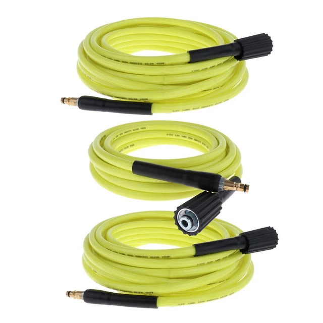Tuyau De Nettoyeur Haute Pression 15m - Extension Jet De Lavage 1/4 Pouce M22 15mm, Résistant Et Robuste