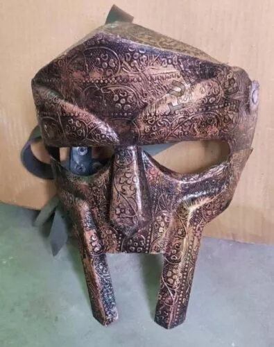 Halloween MF Doom Gladiator Mask Mad-villain 18g Mild Steel Face Armor Replica