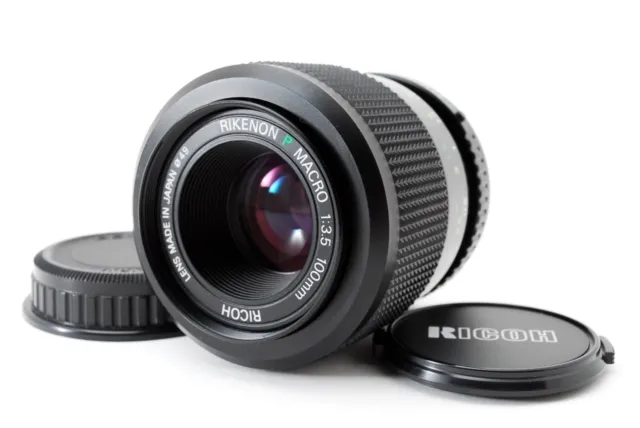 【RARE  MINT 】 Ricoh P Rikenon  100mm F/3.5 Macro Lens for Pentax K mount Japan