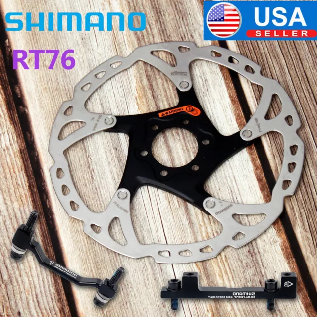 Shimano Deore XT 160/180/203mm Disc Brake Rotor RT76 Bike PM Adapter 6 Bolts US