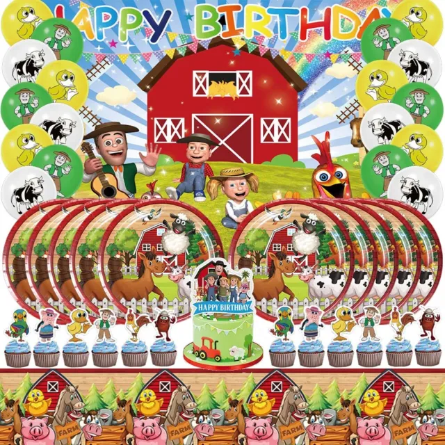 Qingyann 5x3ft la granja de Zenon Backdrop Zenon Farm Theme Party Baby  Shower Backdrop Kids Birthday Party Decoration