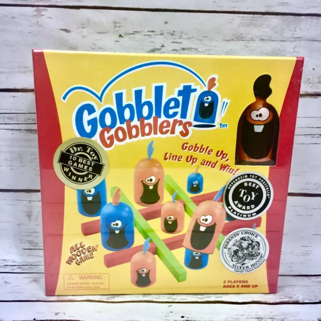 NIB Gobblet Gobblers Wooden Game Best Toy Award Parents Choice Silver Honors