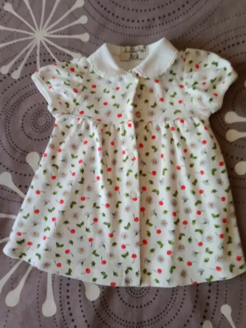 Robe Bébé Fille Manches Courtes, Marque Lullaby, Taille 3 Mois, Excellent État