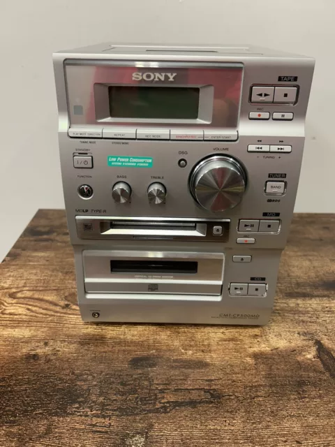 Sony CMT-CP500MD HiFi Stereo Minidisc/CD/Tape/Tuner WORKING (faulty Disc Drives)