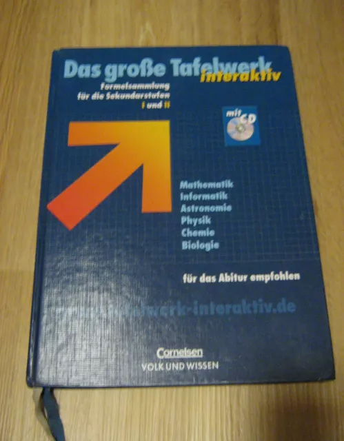Das große Tafelwerk-interaktiv, Cornelsen/Volk und Wissen ISBN 978-3-464-57148-3