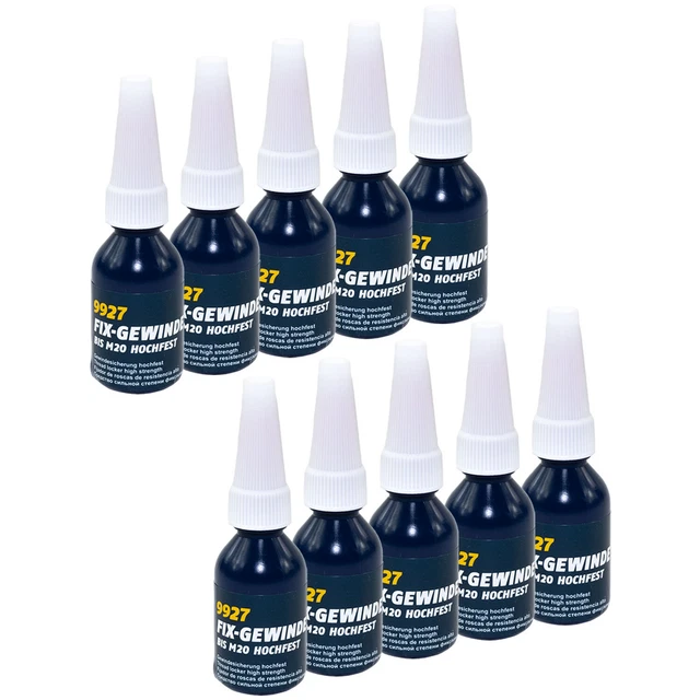 Vis de Blocage 10 x 10 ML Mannol Fil Haute Ténacité Visser Adhésif Hélice