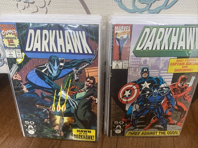 MARVEL COMICS-DARKHAWK 1-15-LOT of 15 1,2,3,4,5,6,7,8,9,10,11,12,13,14,15