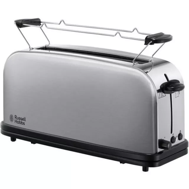 RUSSELL HOBBS 21396-56 Inox Toaster Grille-Pain Adventure - 1000W - Fente Spécia