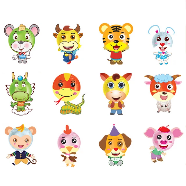 Traje para Niños Pequeños Kidcraft Juego Platos de Papel para Animales Suministros para Fiesta para Niños