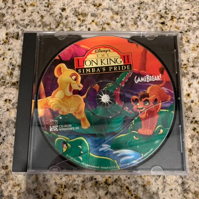 Gamebreak Cd Rom DISNEY'S THE LION King 2 II Simba's Pride: GameBreak PC CD kids ...