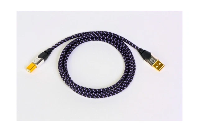 Analysis Plus Purple Plus USB Audiophile Quality USB Cable 1m NEW A-B Analysis Plus Purple Plus USB Audiophile Quality USB Cable 1m NEW A-B