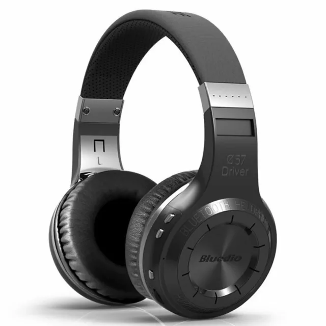 Bluedio HT Turbine Wireless Bluetooth 5.0 Stereo Headphones with Mic - Black