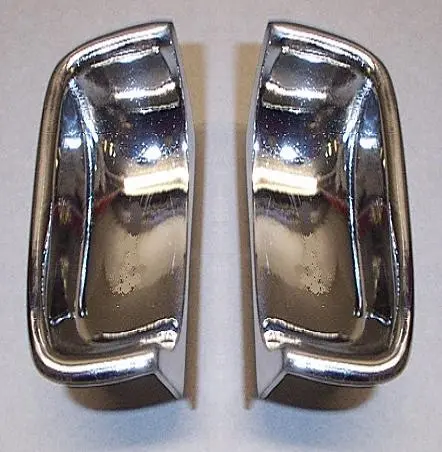 2 Nicchie pulsanti porta Fiat 850 Spider 1° e 2° serie- door buttons chromed