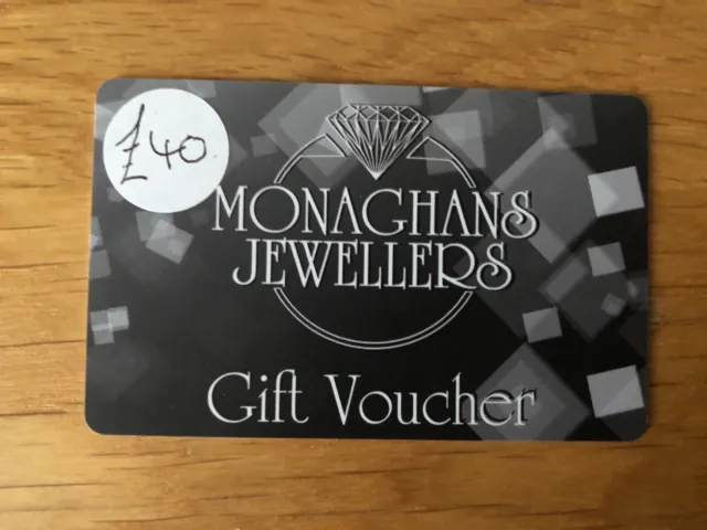 £40 Monaghans Jewellers Gift Card / Voucher
