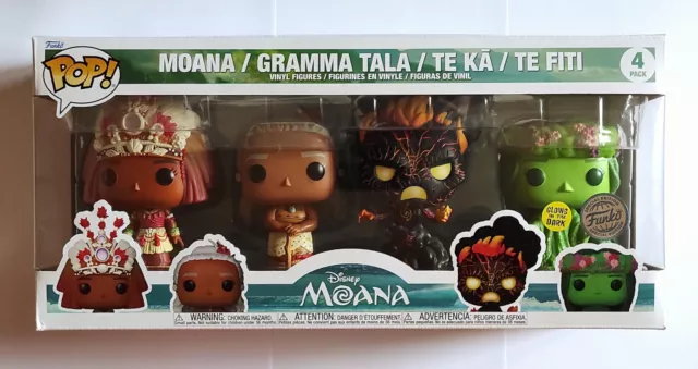 Funko Pop Moana Gramma Tala Te Ka Te Fiti Glow 4-Pack - Disney - Figurine Vinyle 3