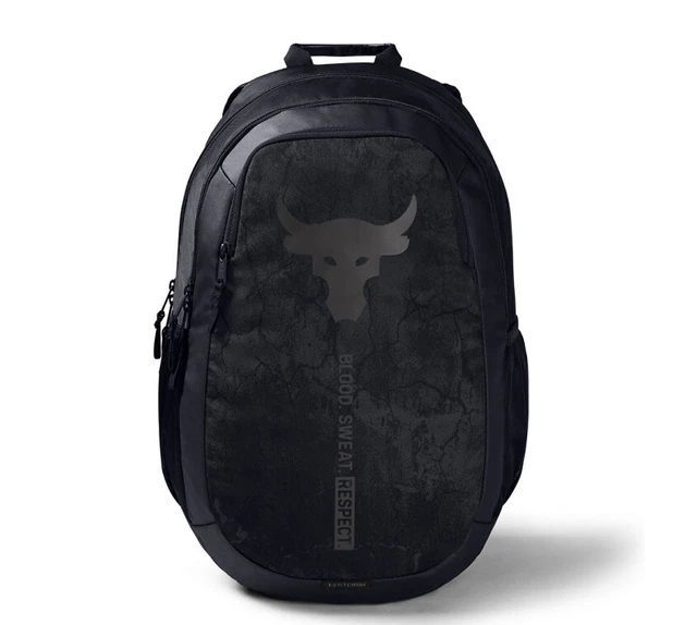 UNDER ARMOUR UA Project Rock Brahma Backpack Black Bag Laptop Sleeve