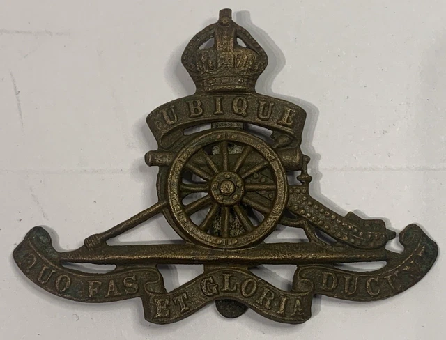 WW1/WW2 ROYAL ARTILLERY British Military Cap Badge £0.99 - PicClick UK