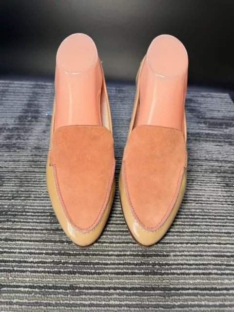 Kate Spade Carima Women’s Size 8.5 Peach Suede Patent Almond Toe Moccasin/#Q/ 3