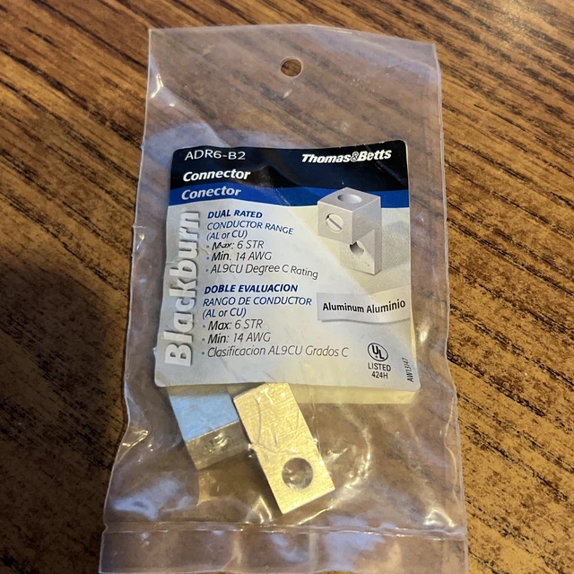 THOMAS & BETTS ADR6-B2 Connector - Package of 2 connectors