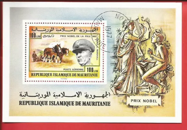 George Marshall Nobelpreis Frieden Block 17 Mauretanien