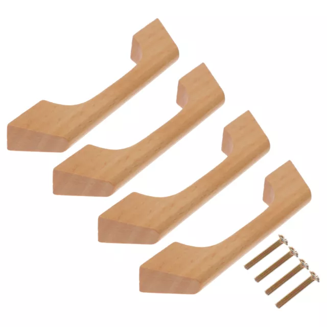 4x Holzschrankgriffe Burlywood - Moderne Möbelgriffe für Schubladen & Türen